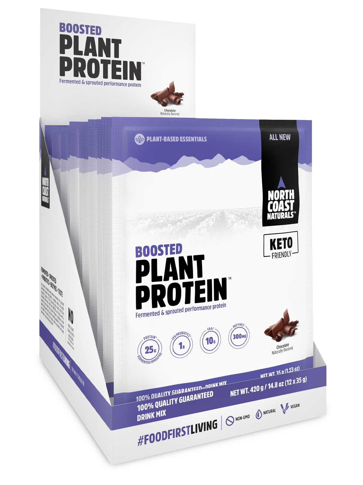 Boosted Plant Protein - 12 x 35g - Chocolate