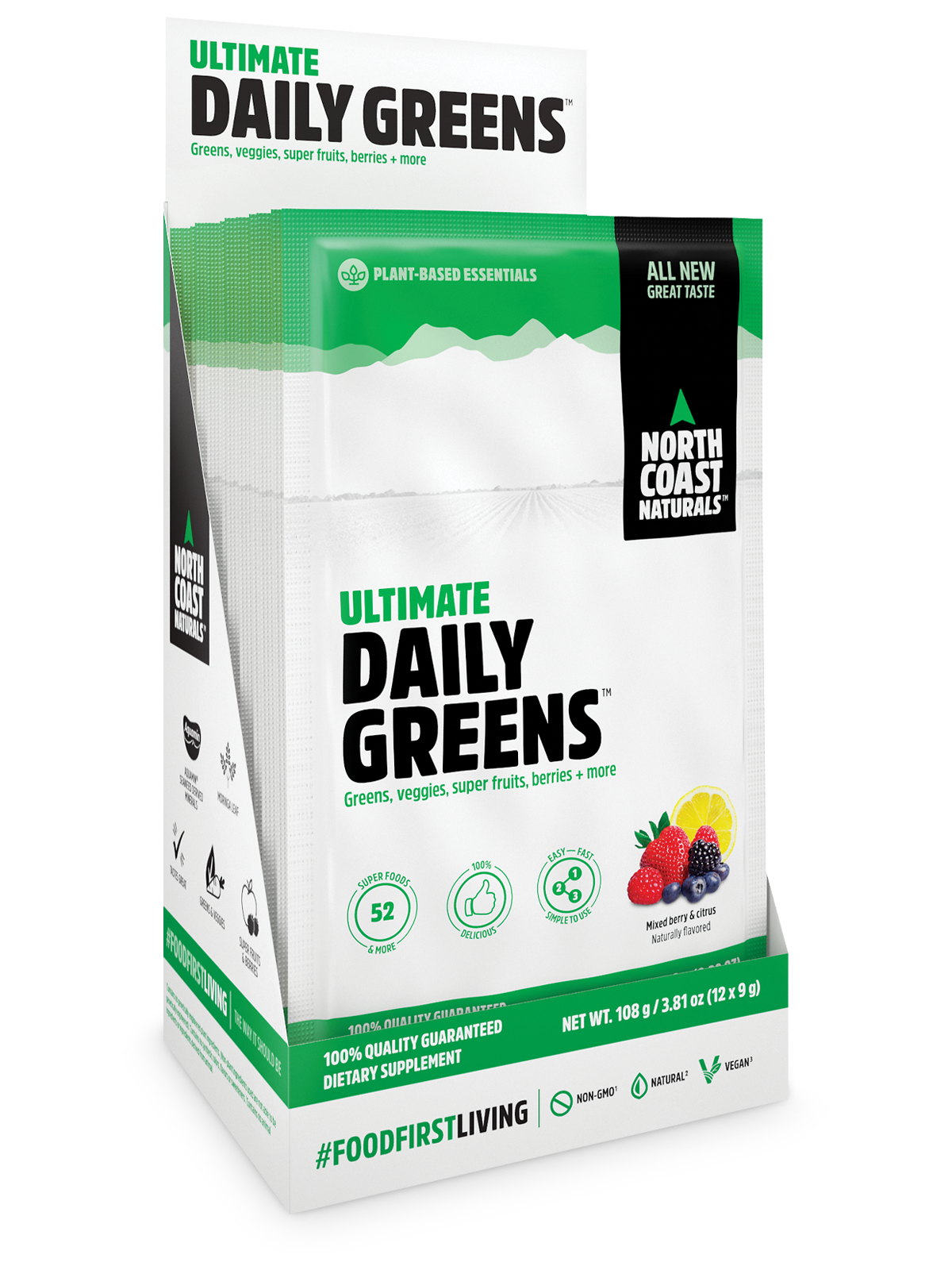 Ultimate Daily Greens - 12 x 9g - Mixed Berry & Citrus