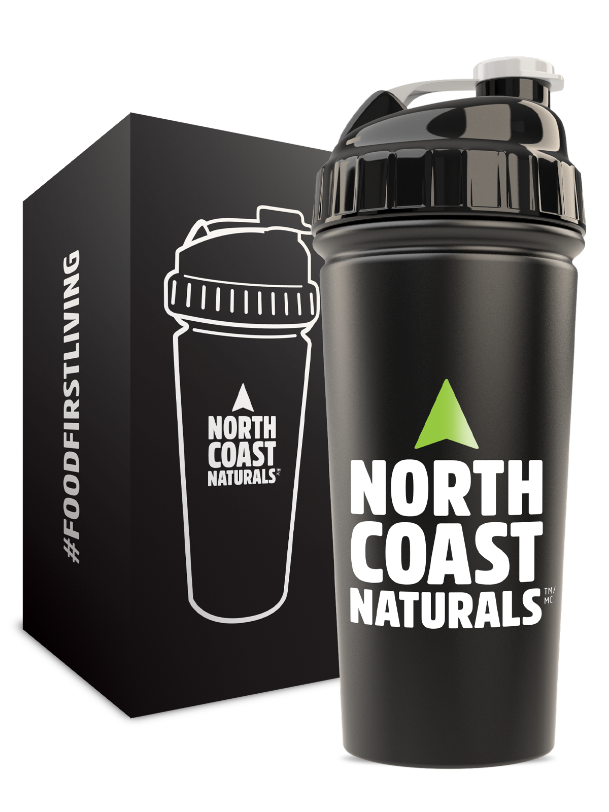 NCN Logo Black Matte Stainless Steel Shaker with Box