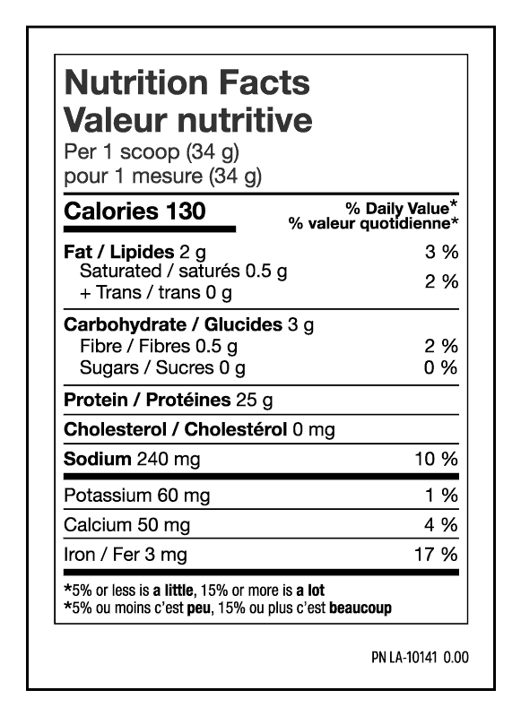 Boosted Plant Protein Nutrition Facts