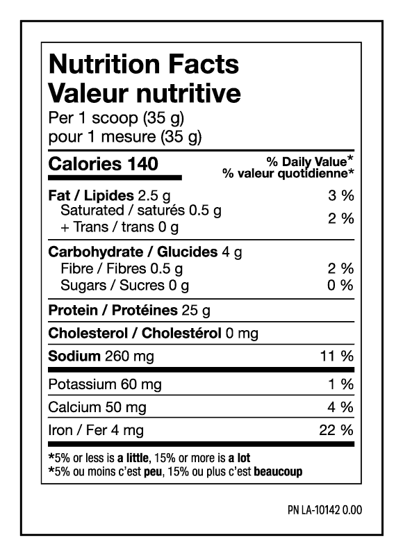 Boosted Plant Protein Nutrition Facts