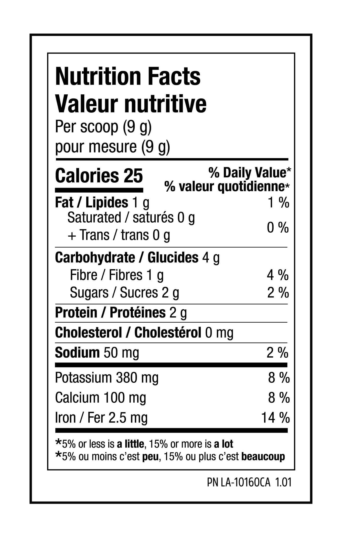 Ultimate Daily Greens - Mixed Berry & Citrus - Nutrition Facts