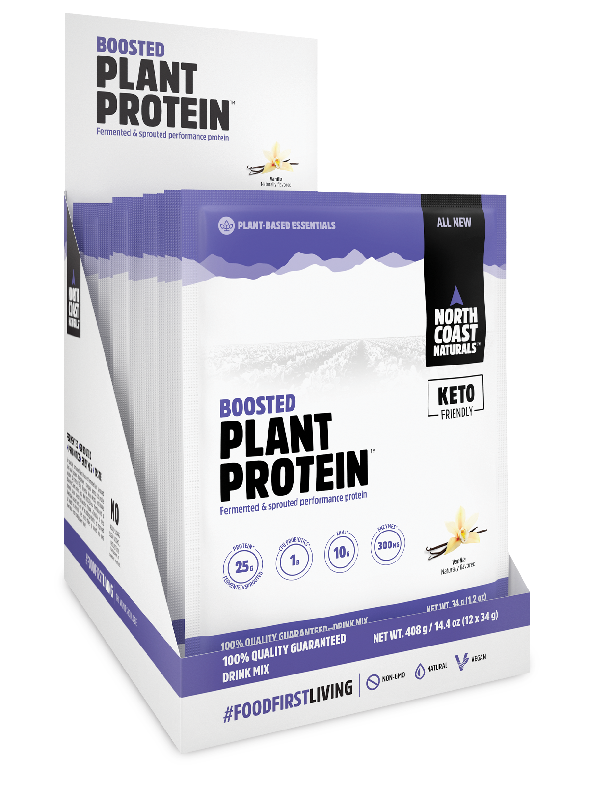 Boosted Plant Protein - 12 x 34g - Vanilla