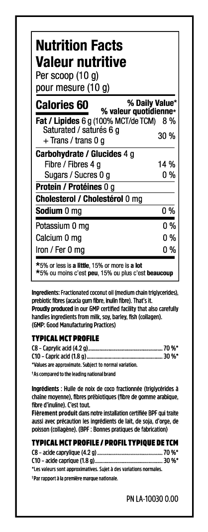 Boosted MCT Powder - Nutrition Facts