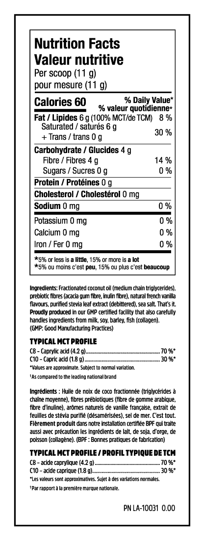 Boosted MCT Powder - Nutrition Facts